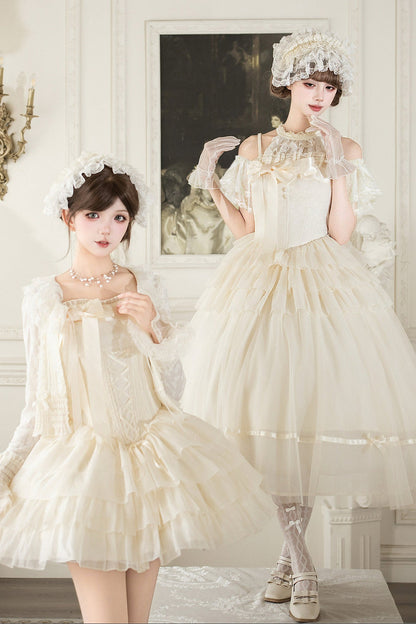 2WAYフリルスリーブカップ付きトップス