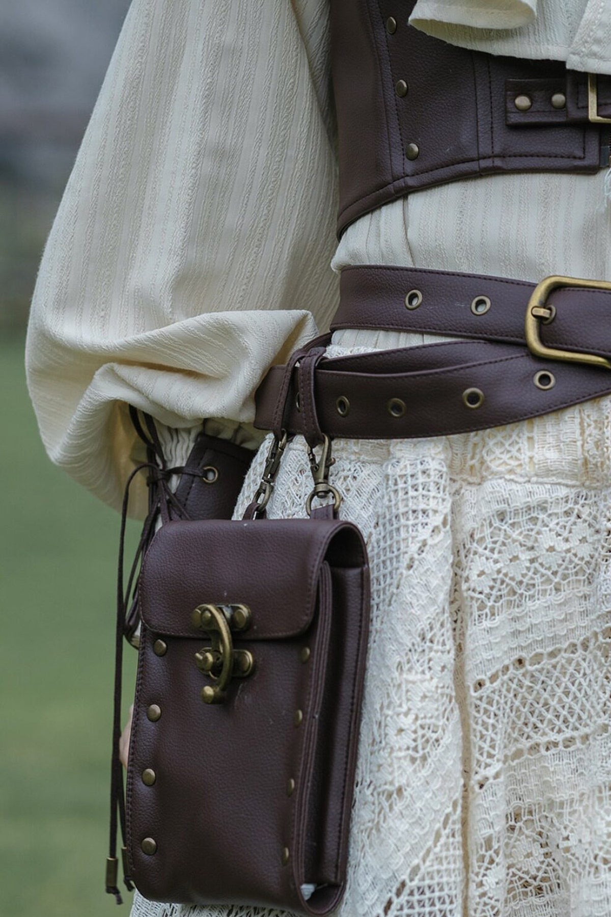 Steampunk Multi-Layer Waist Bag