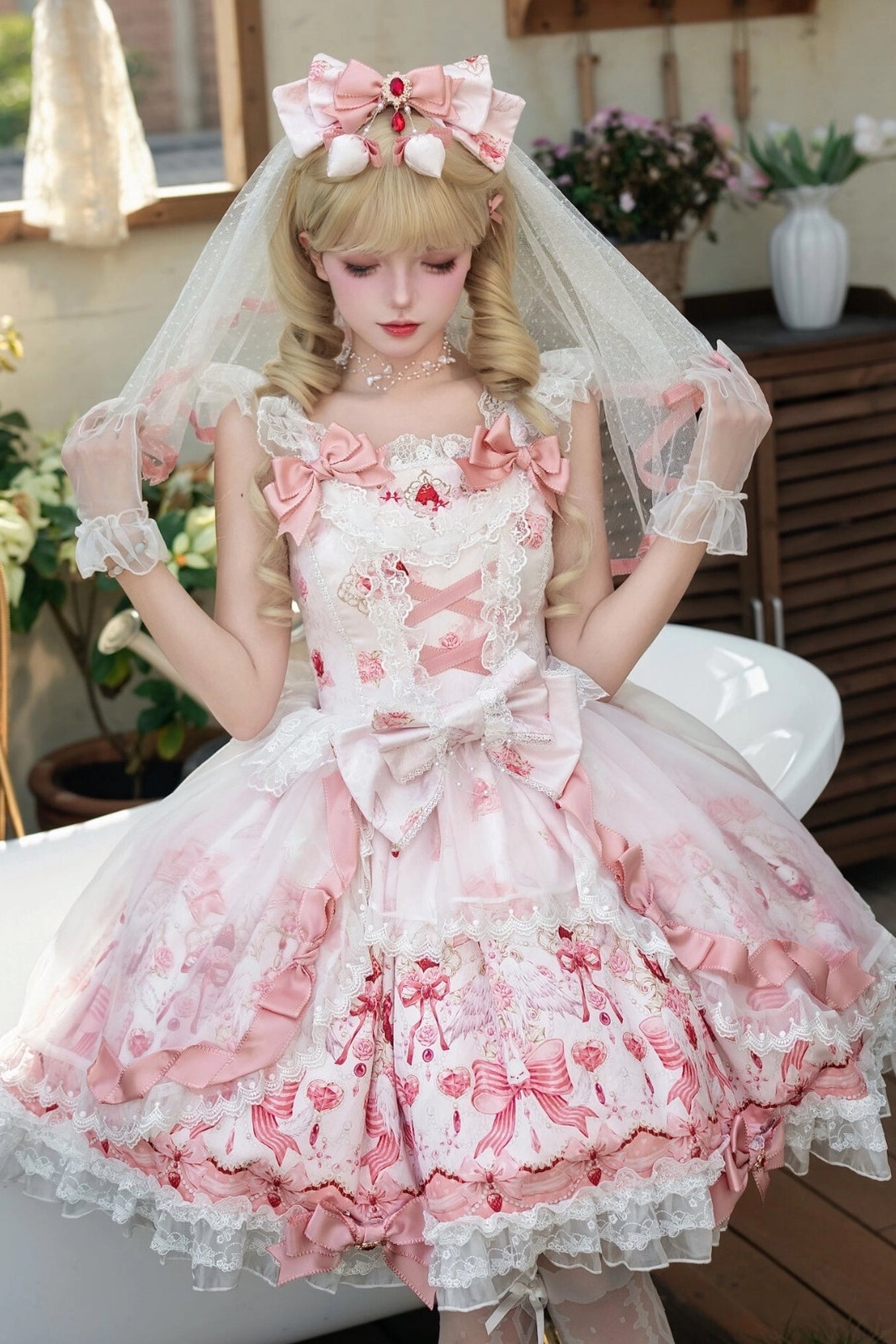 Strawberry Cupid Bunny Lolita-Accessoire