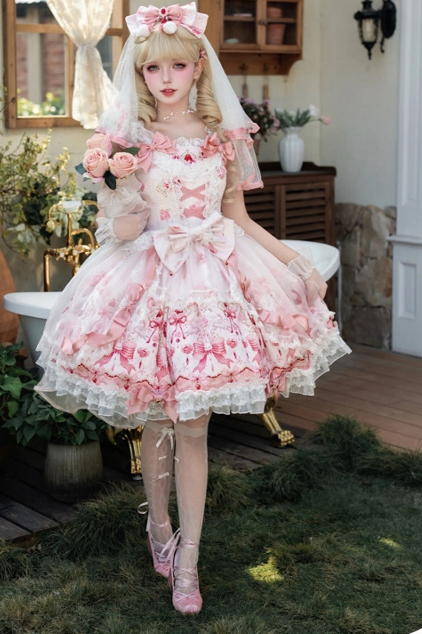 Strawberry Bunny JSK Strap Dress