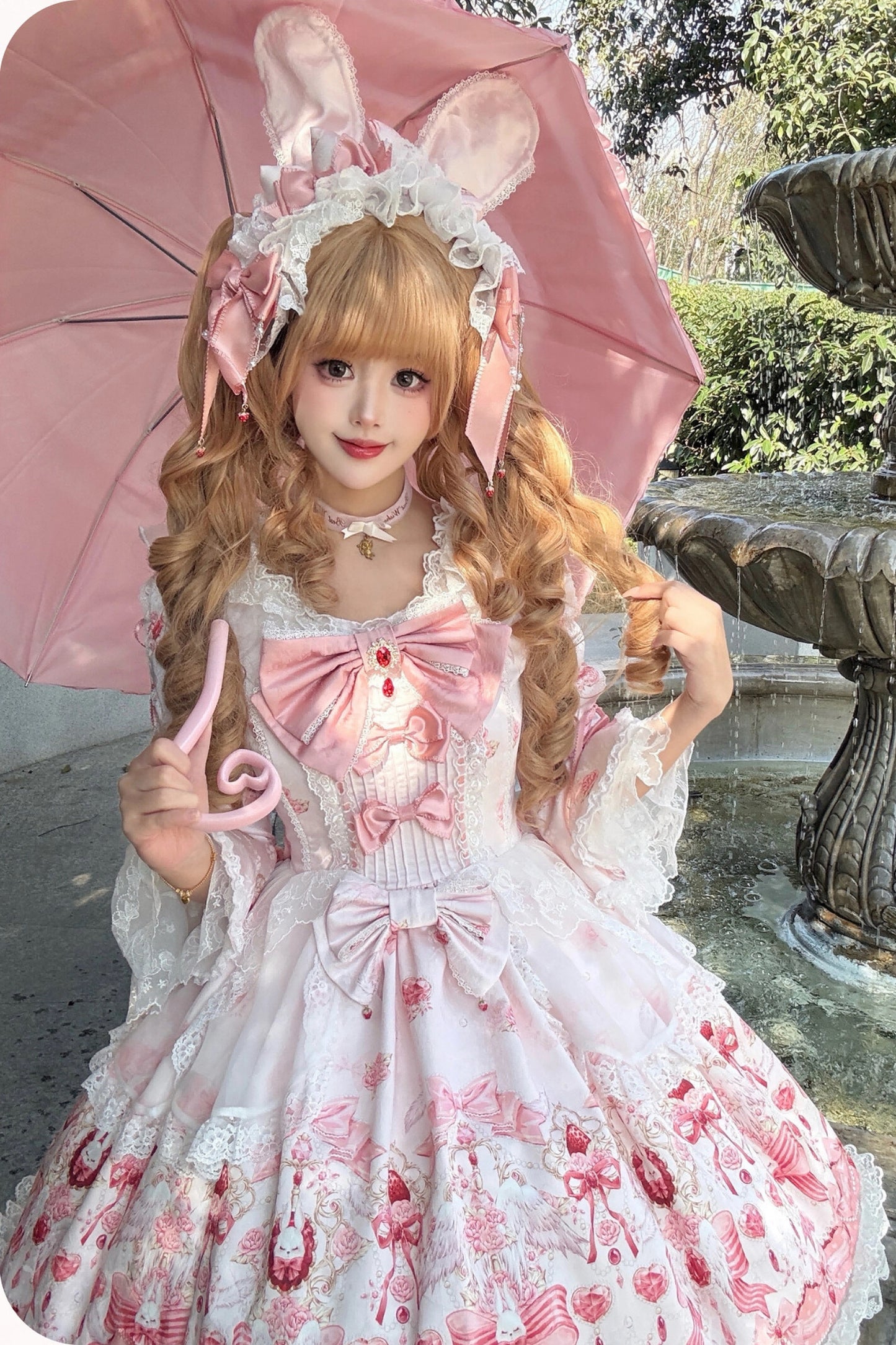Strawberry Bunny JSK Strap Dress