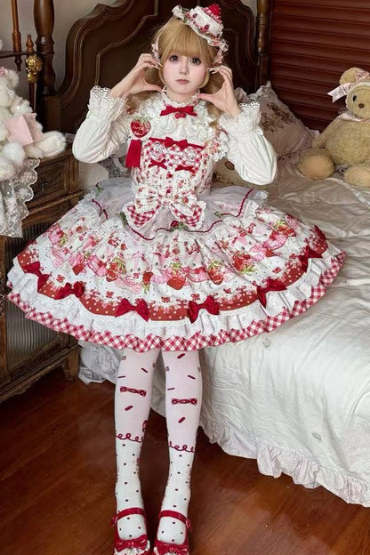 Abito Lolita Orsetto Fragola Dolce