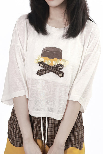 Lightweight Layered Top & Contrast Shorts Set-Up