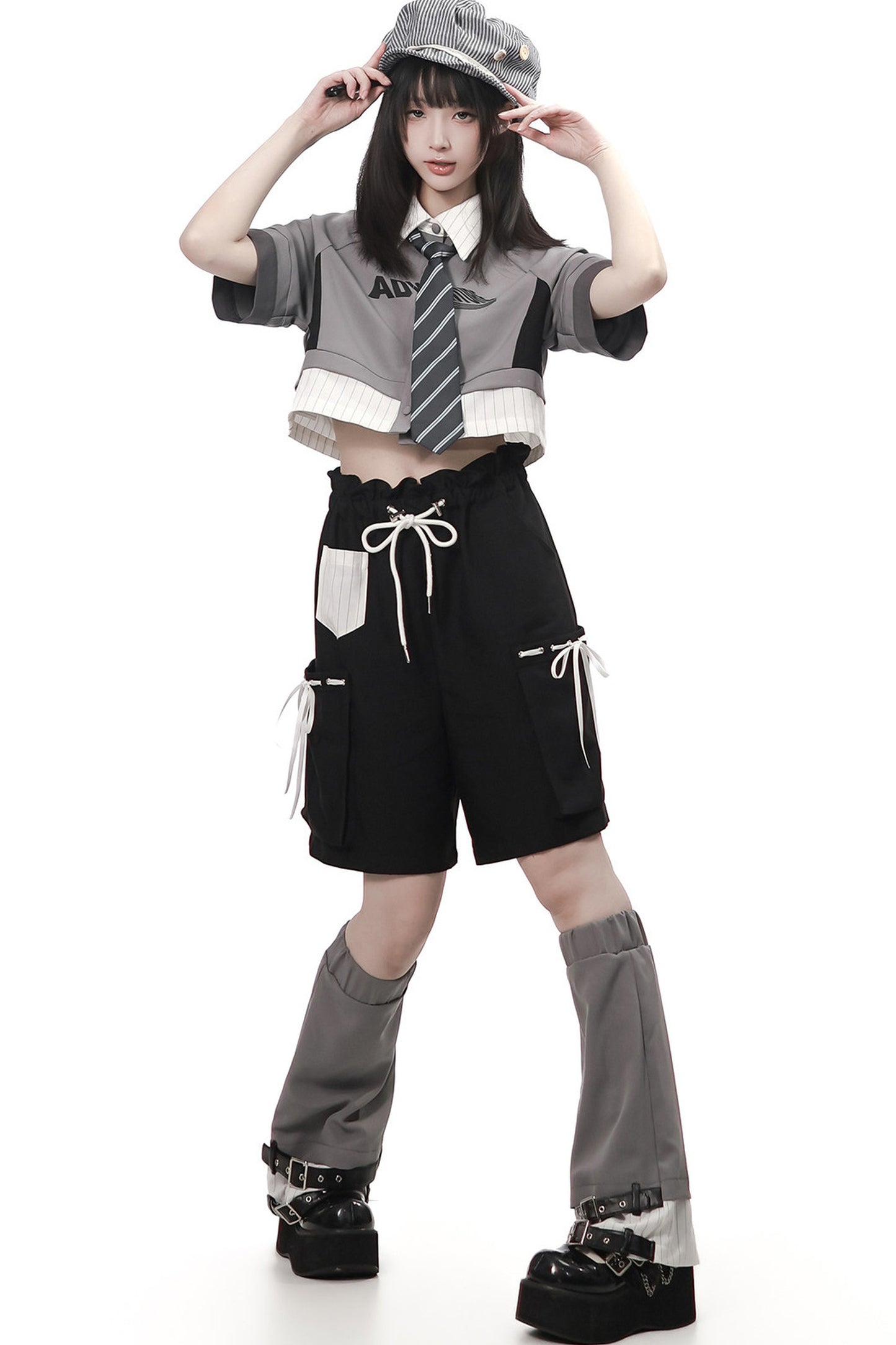 Baseball Patchwork T-Shirt and Pants Set-Up
