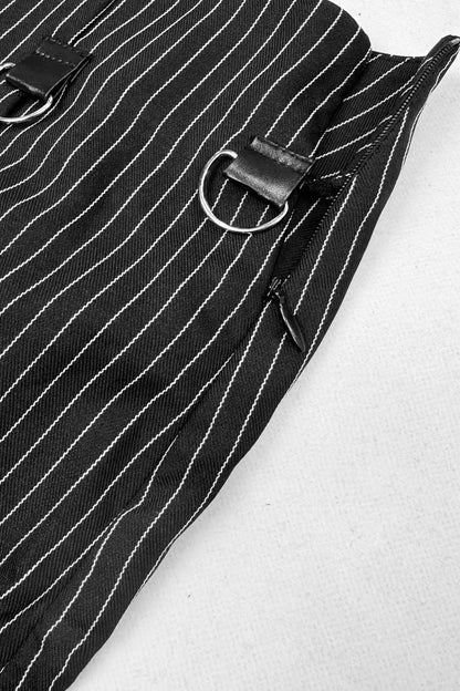Striped Sleeveless Vest Dress Set
