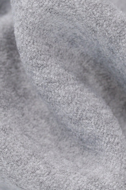 Gray Cardigan and Pleated Skirt Set-Up