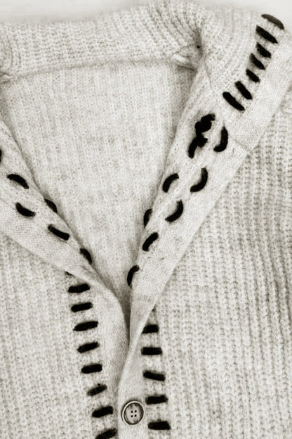 Cashmere Cotton Knit Cardigan