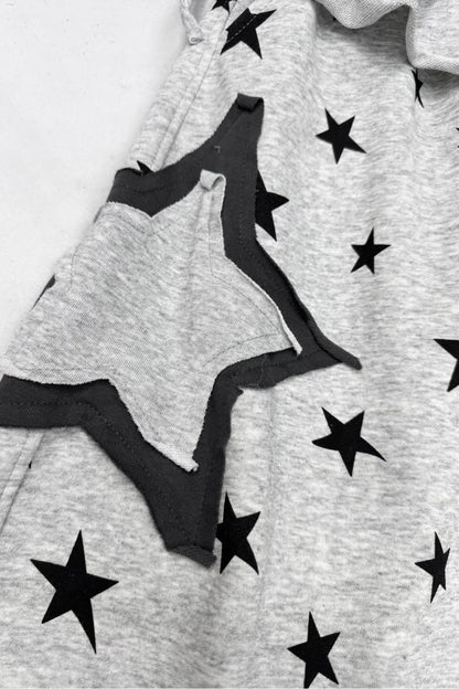 Star Print Wide Leg Pants
