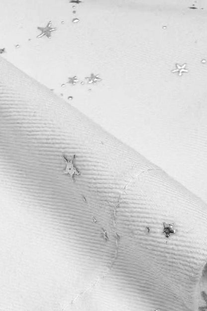 Y2K Star Sequin Wide-Leg Pants