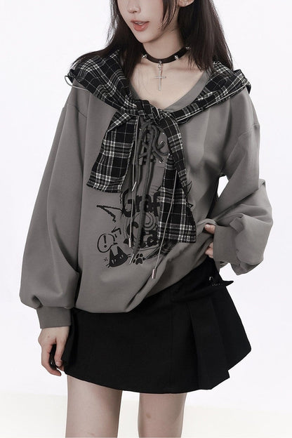 Plaid Shawl Jacket Set-Up