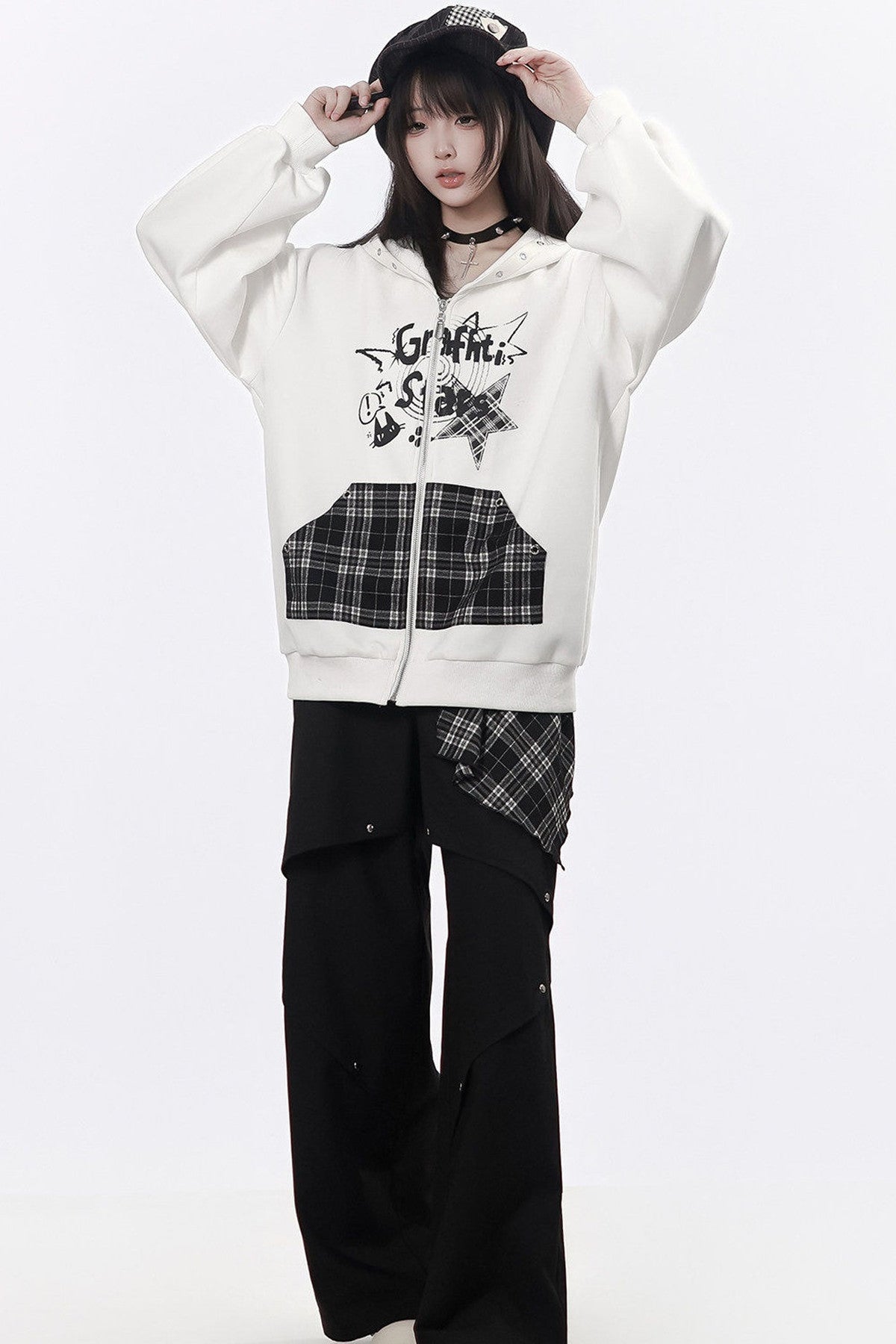 Plaid Shawl Jacket Set-Up