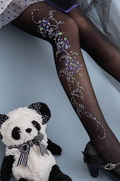 Starlit Jewel Floral Tights