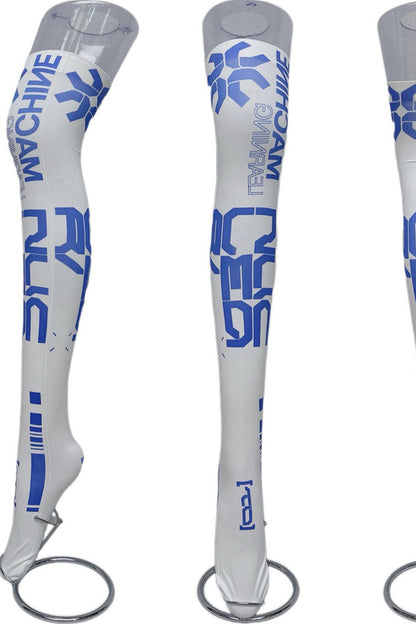 Cyber-elektronisch bedruckte Overknee-Socken