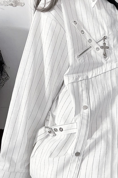 Fashion-Forward Long-Sleeve Shirt + Necktie