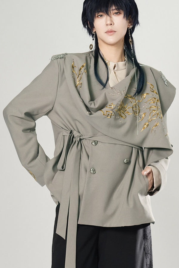 Lion Dance Embroidered Suit Jacket