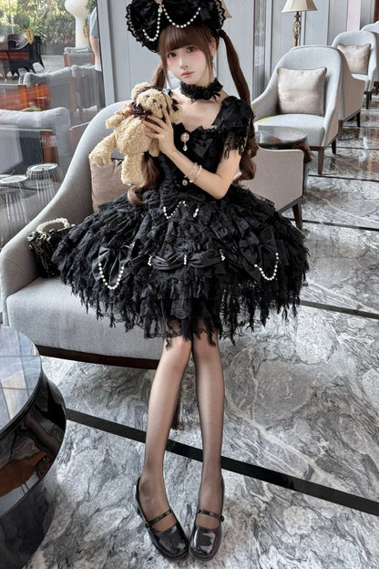 Lolita Hochzeits-JSK-Trägerkleid