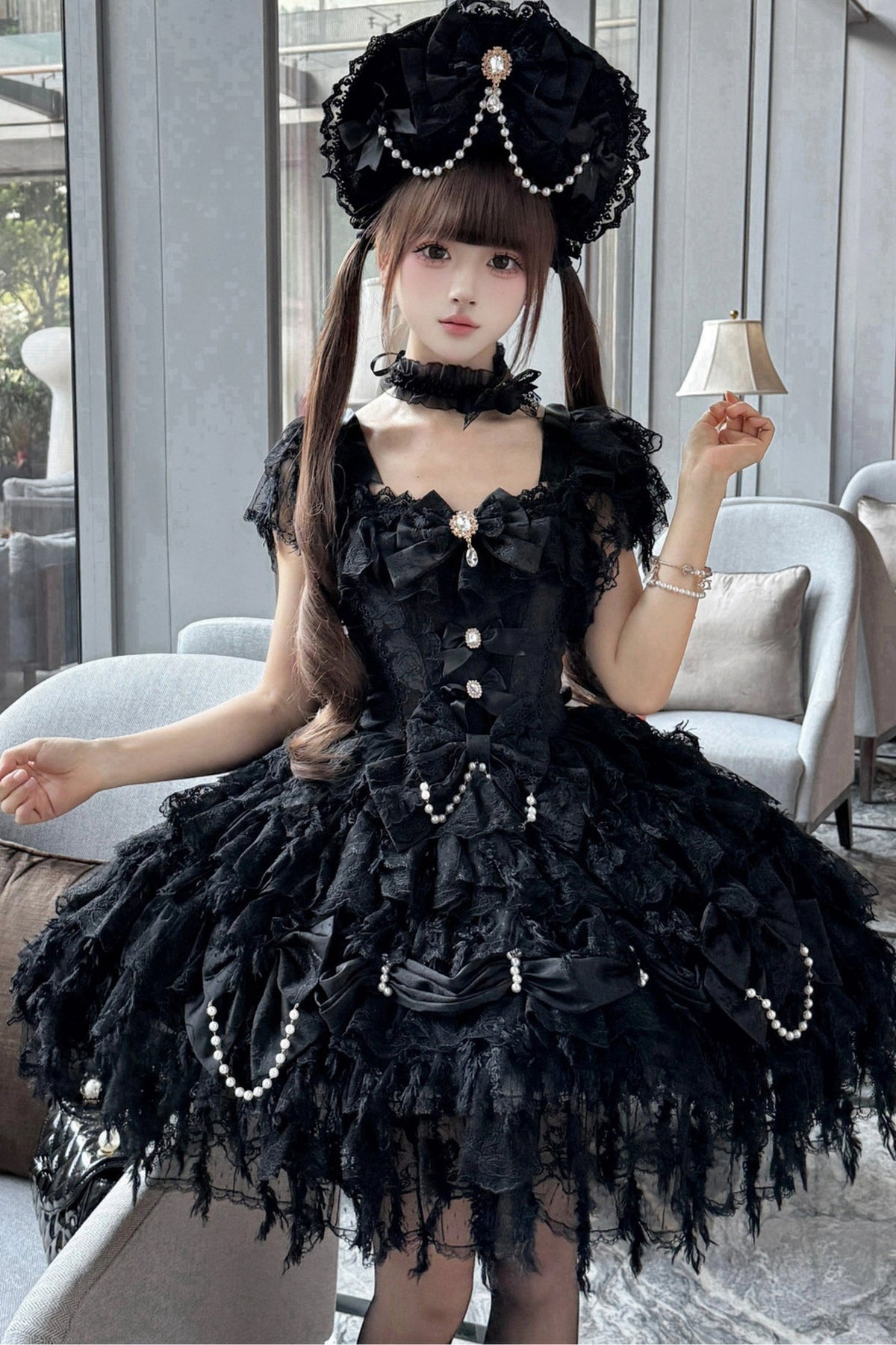 Lolita Hochzeits-JSK-Trägerkleid