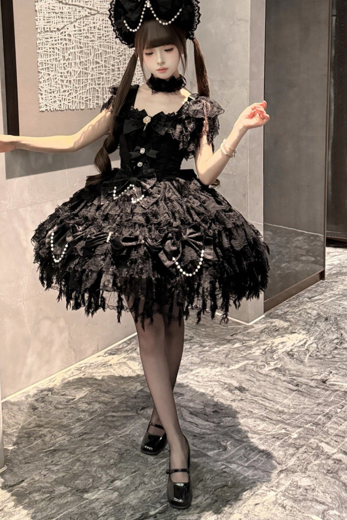 Lolita Hochzeits-JSK-Trägerkleid
