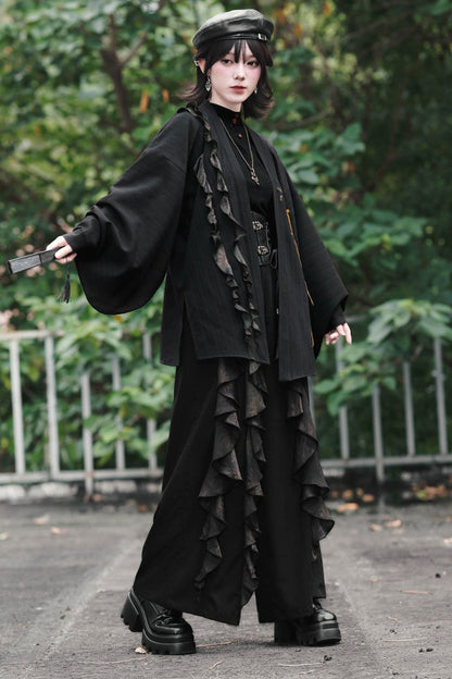 Mandala Irregular Patchwork Wide-Leg Pants