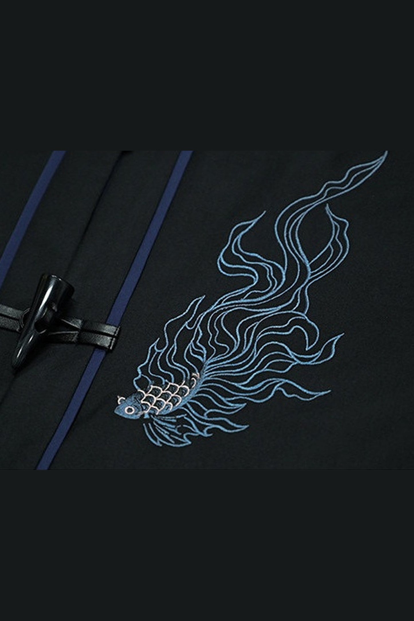 Floating Fin Dream Embroidered Hooded Cloak