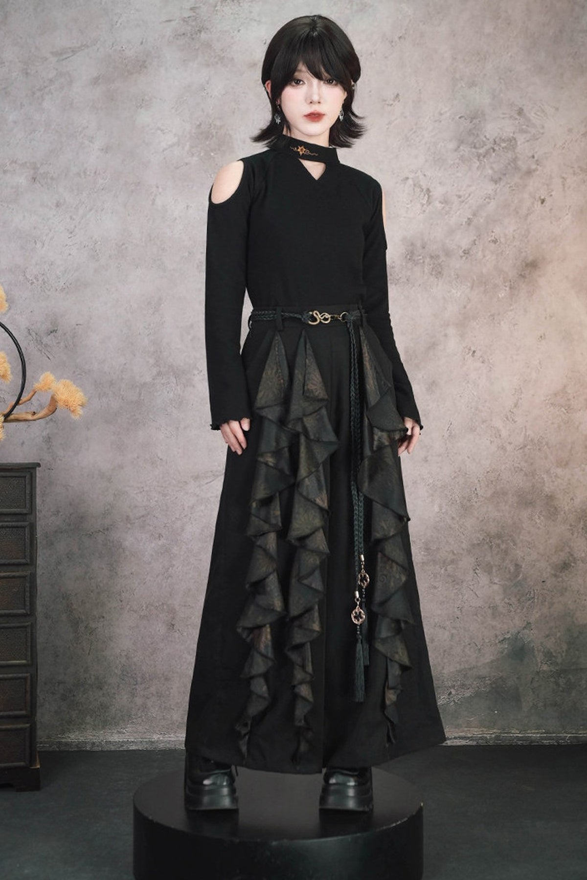 Mandala Irregular Patchwork Wide-Leg Pants