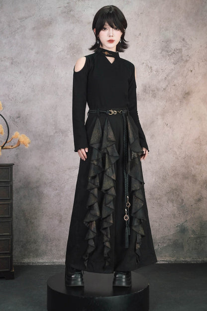 Mandala Irregular Patchwork Wide-Leg Pants