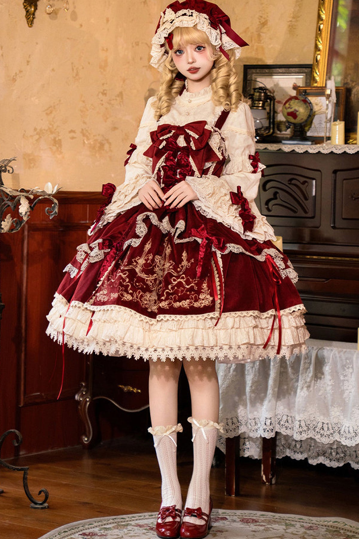Completo da abito Lolita Thorn Rose