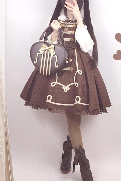 ヴァイオリンハートロリータハンドバッグ
