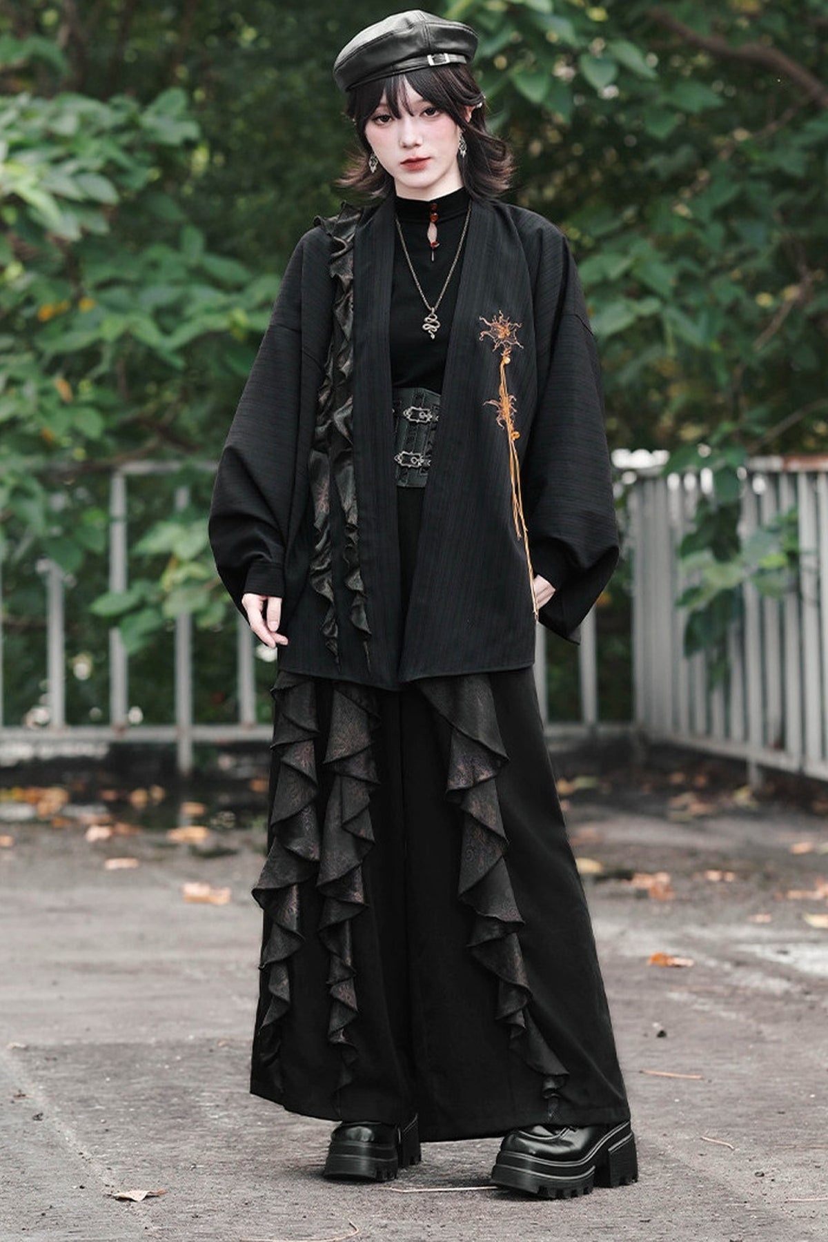 Mandala Irregular Patchwork Wide-Leg Pants