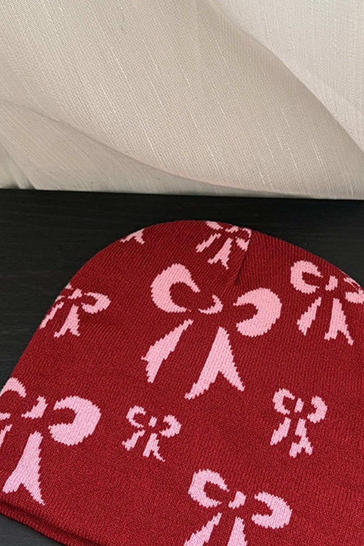 Bowknot Beanie Knit cap