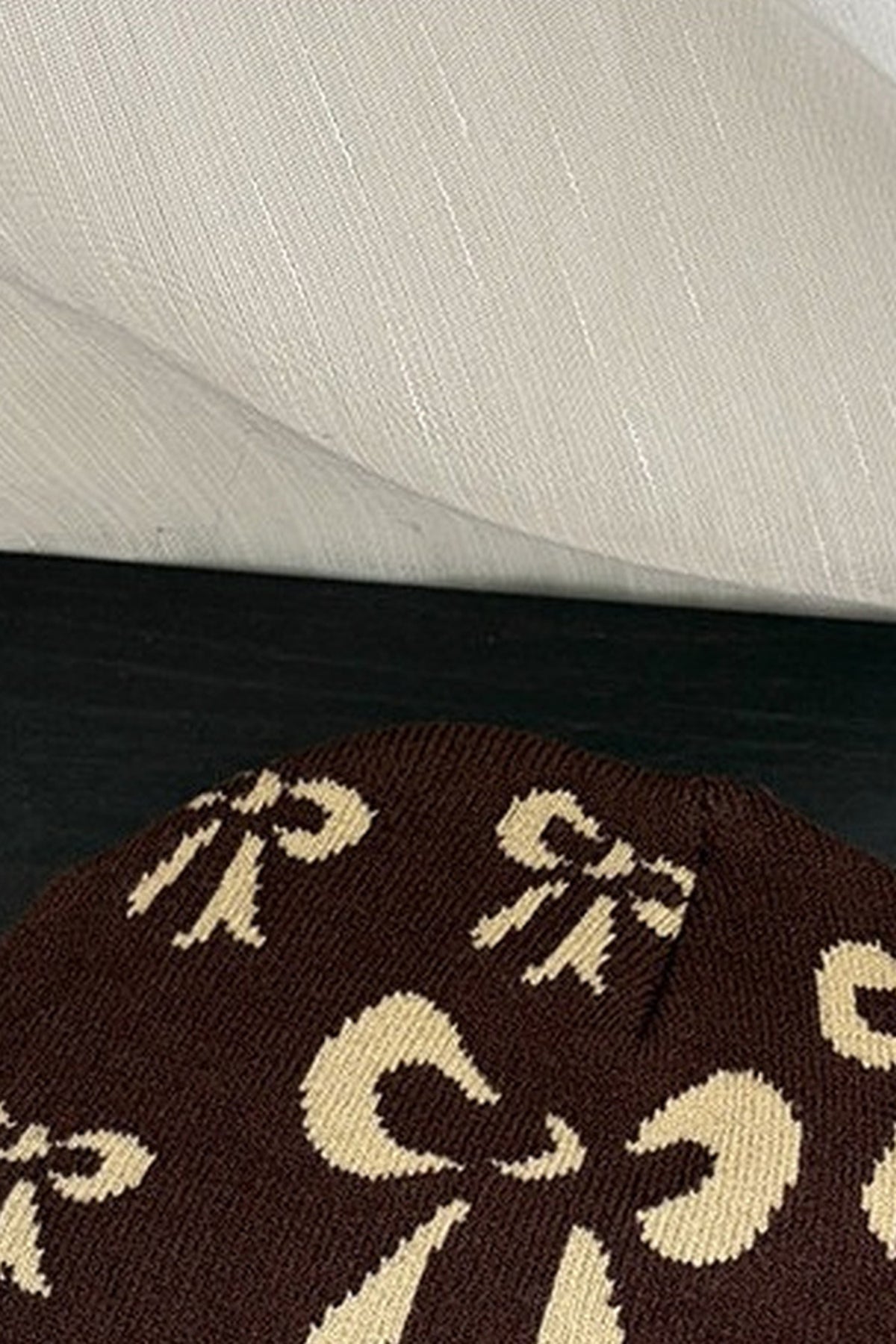 Bowknot Beanie Knit cap