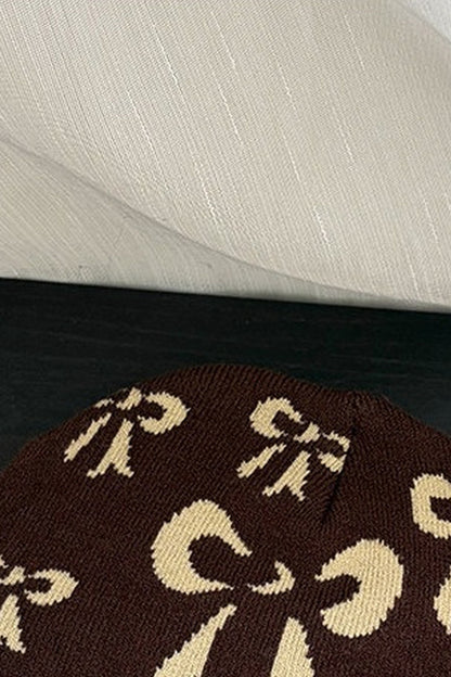 Bowknot Beanie Knit cap