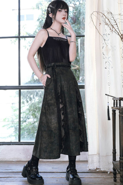 China-Inner-Camisole mit Hirschstickerei