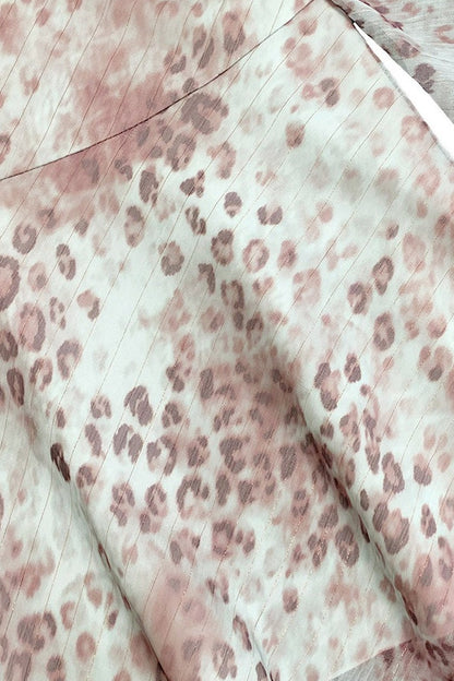 Chiffonkleid mit Leopardenmuster