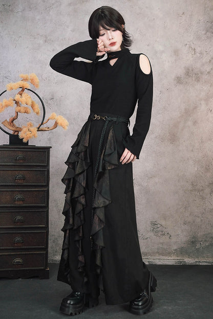 Mandala Irregular Patchwork Wide-Leg Pants
