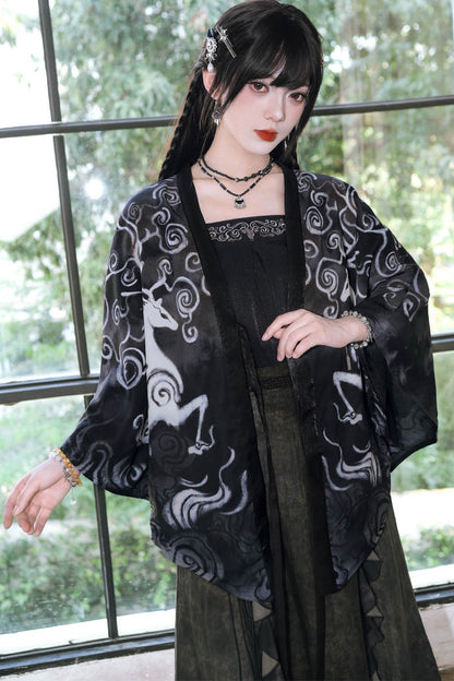 China-Inner-Camisole mit Hirschstickerei