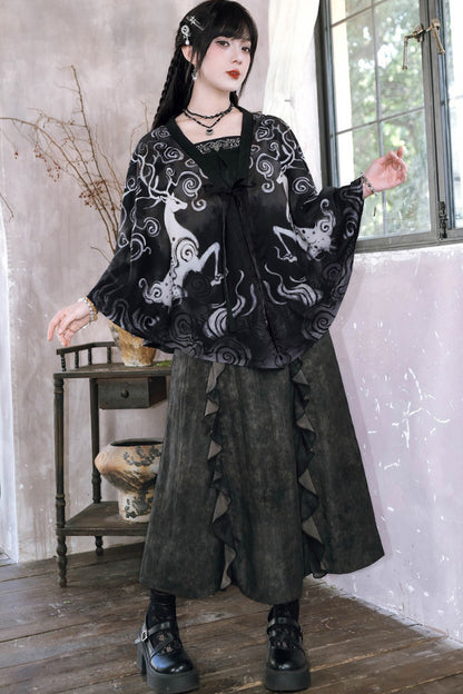 China-Inner-Camisole mit Hirschstickerei