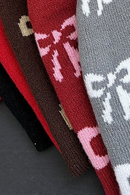 Bowknot Beanie Knit cap