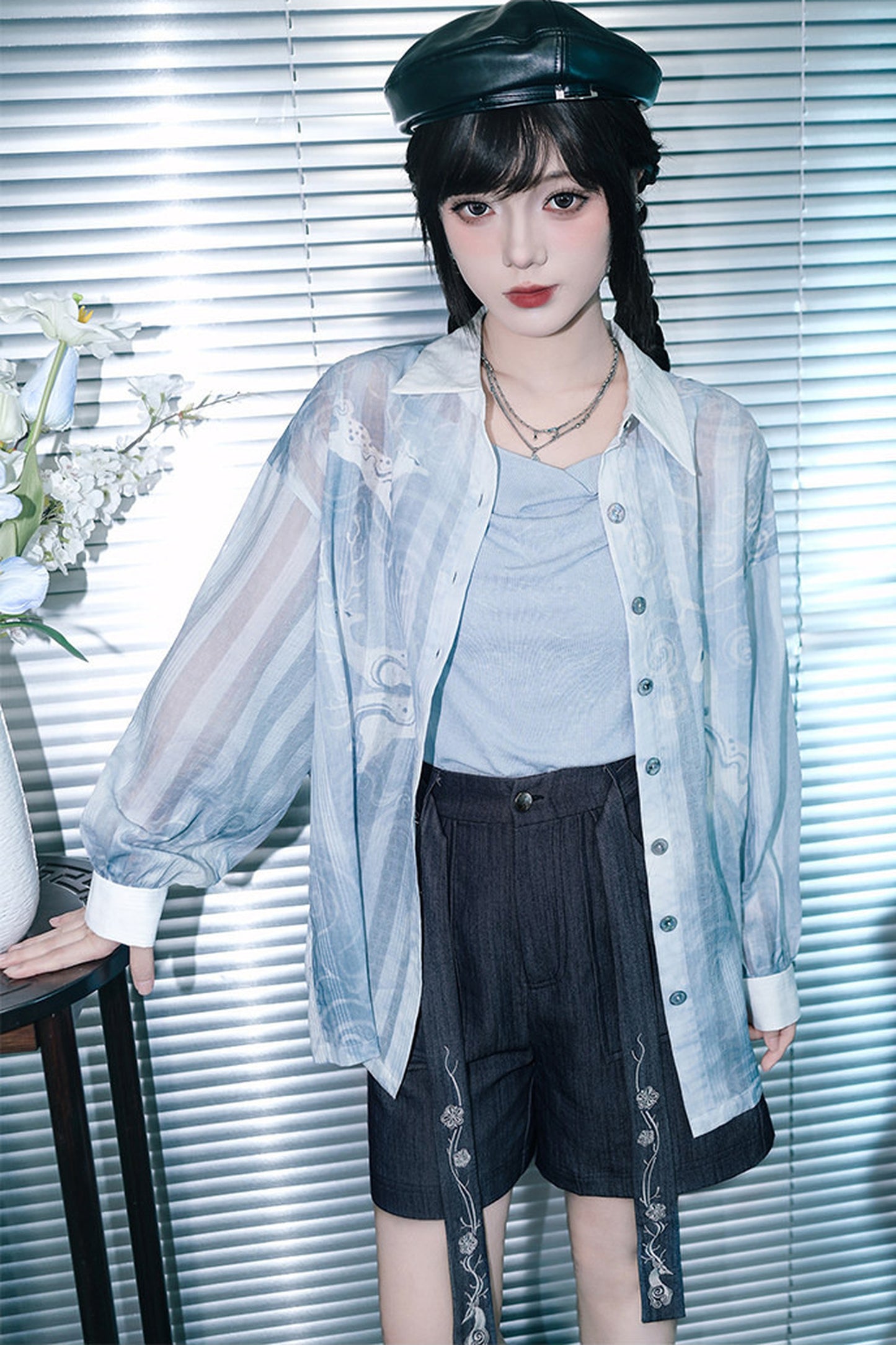 ブルードレープキャミソール
