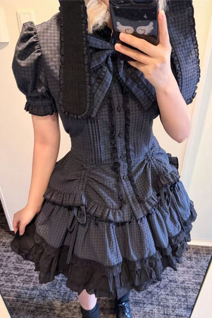 Hooded Rabbit Ear Top and Skirt Set