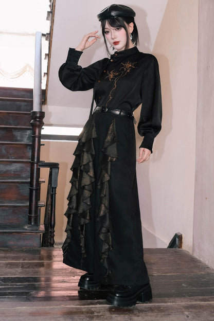 Mandala Irregular Patchwork Wide-Leg Pants