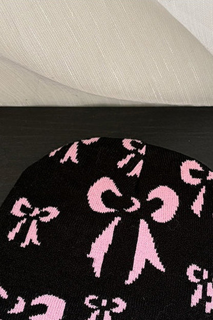 Bowknot Beanie Knit cap