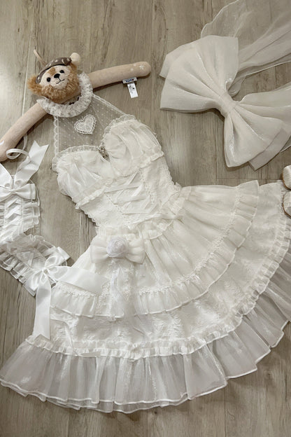 ホルターネックノースリーブシュガーロリータドレス