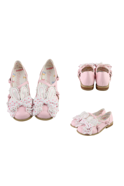 Sheep Puff Polka Dot Shoes
