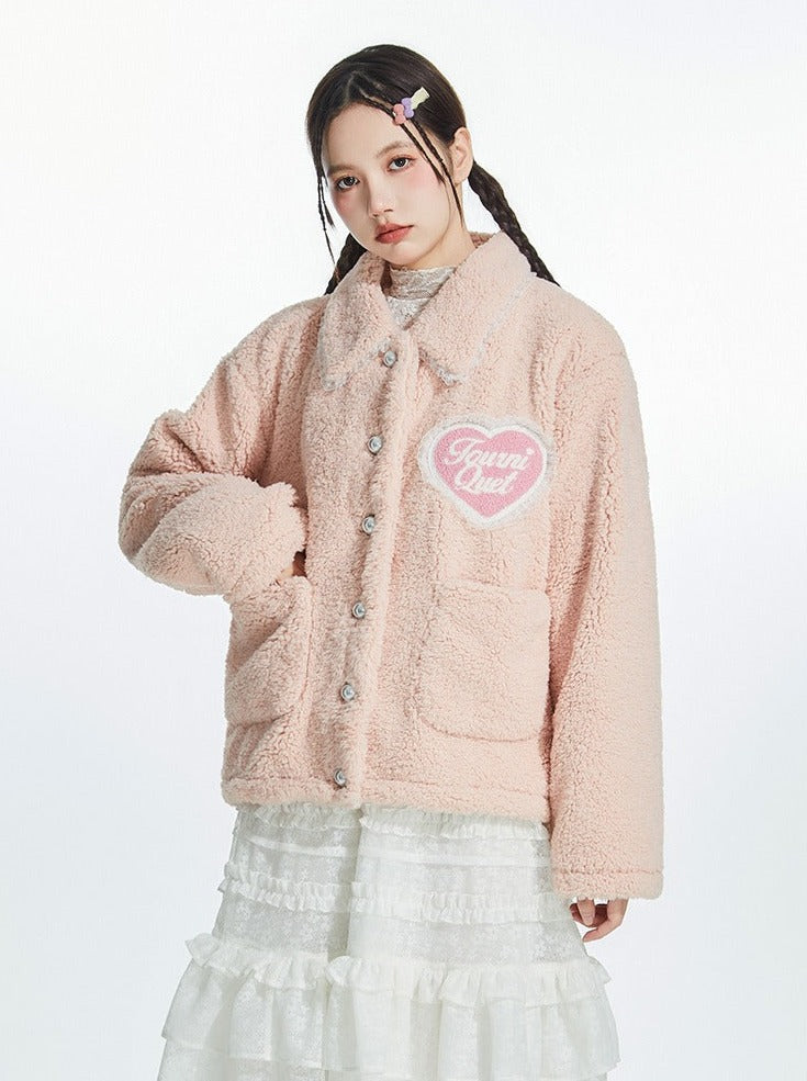 Love Pink Fur Outerwear