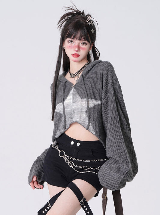 Sweet Cool Club Short Hooded Sweater