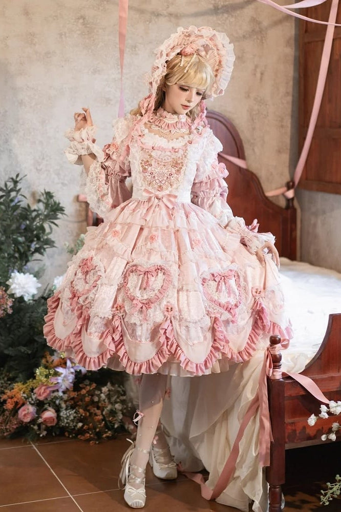 【2月22日予約締切】アンティークベリーローズロマンティックファンタジーロリータショートドレス