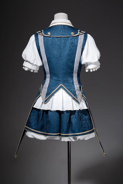 フォーエバーアイランドプリンスロリータトップス+バルーンパンツ+ベスト