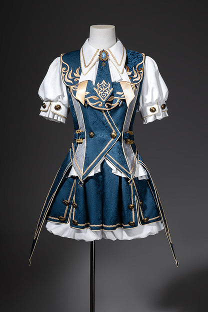 フォーエバーアイランドプリンスロリータトップス+バルーンパンツ+ベスト