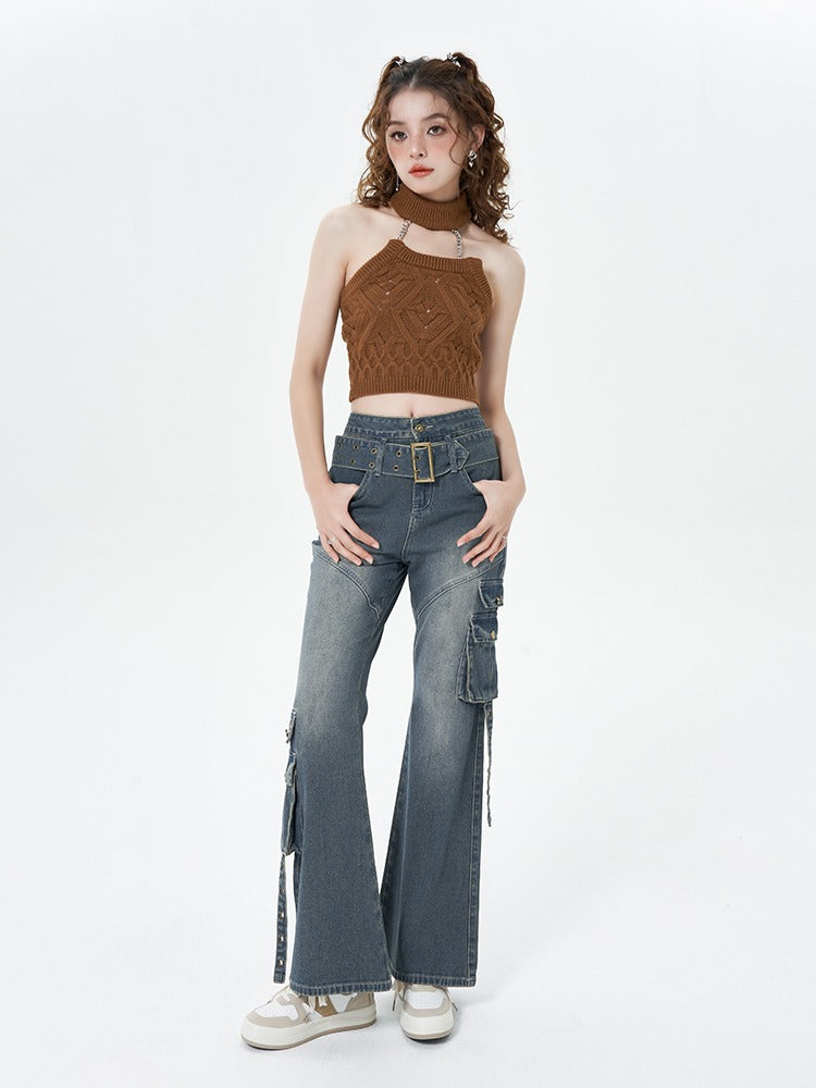 Retro Wash Streuse Pocket Old Jeans